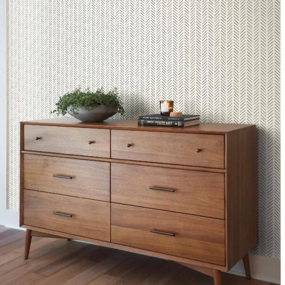 MAGNOLIA HOME NEW peel & stick wallpaper -cream/black